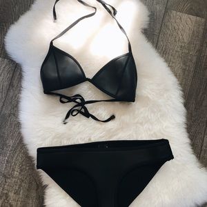 triangl swim bikini black